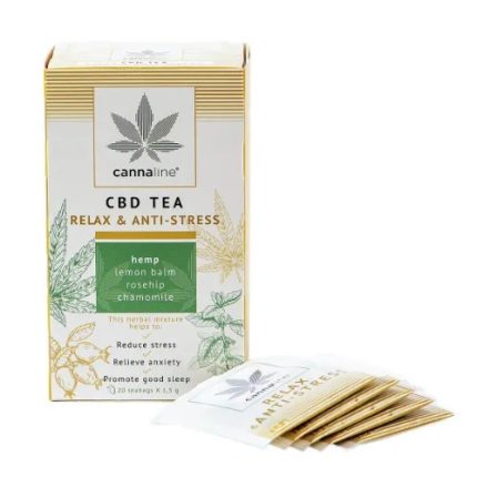 Chá CBD Relax Anti Stress Cannaline