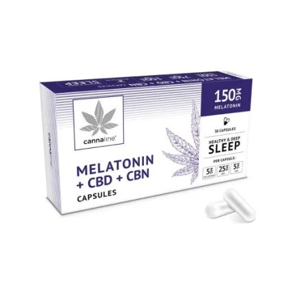 Capsulas CBD CBN Melatonina Cannaline