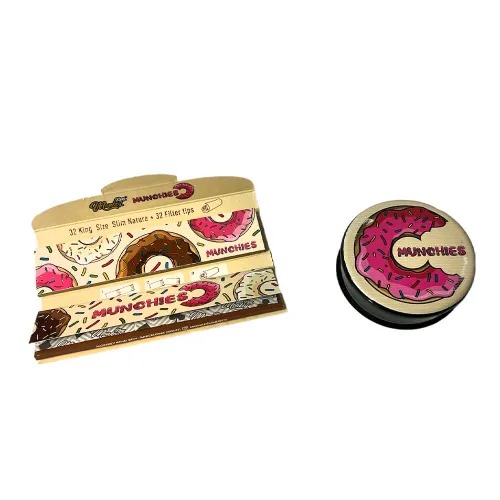 wholesale-monkey-king-rolling-papers-tips-grinder-munchies-edition-2 Pack Grinder e Mortalhas Monkey King